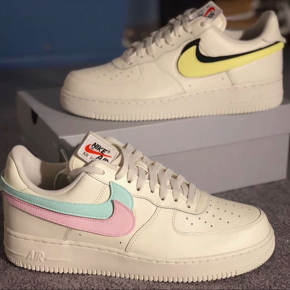 Nike Shoes | Air Force One Swoosh Pack White | Poshmark Nike air force one swoosh pack (white)